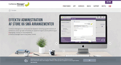 Desktop Screenshot of conferencemanager.dk